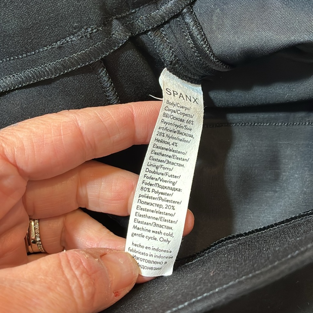 NWT Spanx PBP Slim Straight Pant Classic Black Sz S - Picture 7 of 7